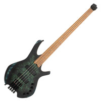 Cort Space4-SDG with bag elektromos basszusgitár, Bartolini hangszedők, fej nélküli, csillagpor zöld