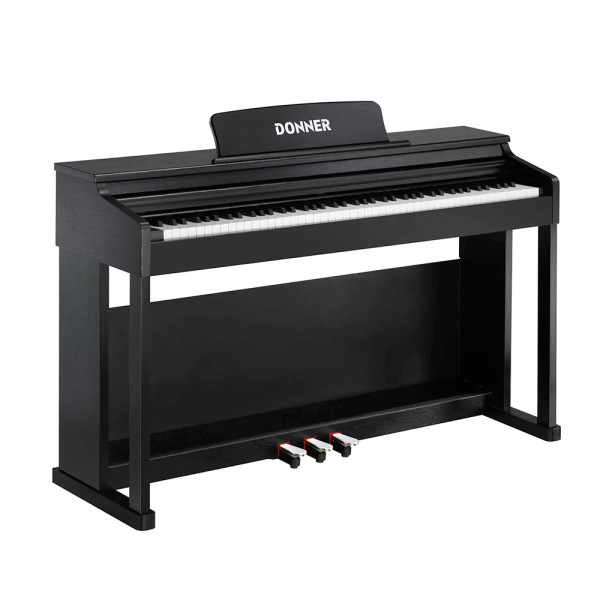 Donner DDP-100 BK kalapácsmechanikás digitális zongora, fekete
