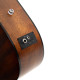 Cort Earth-GO-OPBB with bag akusztikus gitár HyVibe H2 elektronikával, matt barna burst Cort Earth-GO-OPBB with bag akusztikus gitár HyVibe H2 elektronikával, matt barna burst