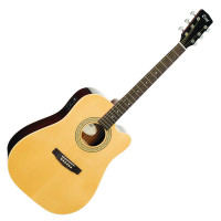 Cort AD-RWCE-NAT akusztikus gitár elektronikával, natúr