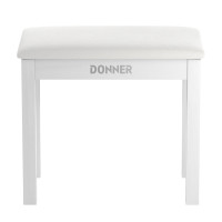 Donner PianoBench-DKB-10-WH zongoraszék tárolóval, fehér