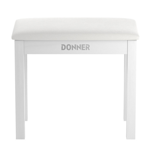 Donner PianoBench-DKB-10-WH zongoraszék tárolóval, fehér