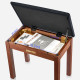 Donner PianoBench-DKB-10-BR zongoraszék tárolóval, barna