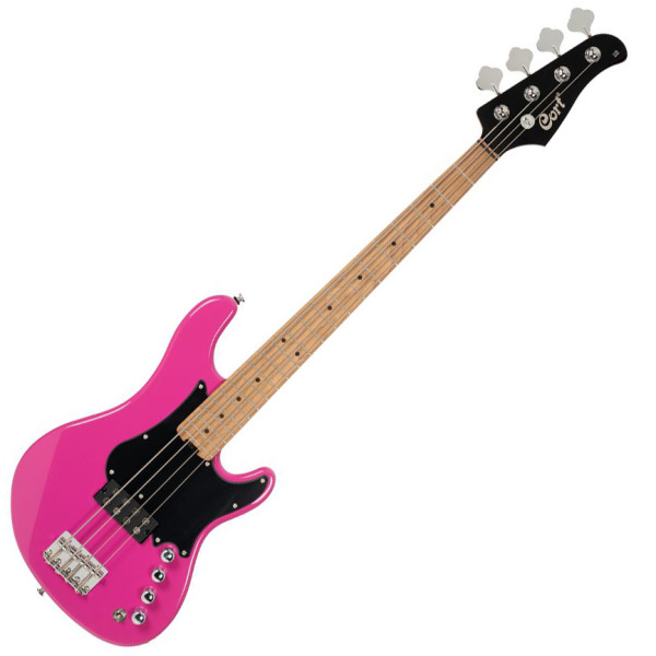 Cort GB-ShortScale-FDP elektromos basszusgitár, rövid menzúra, lila