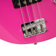 Cort GB-ShortScale-FDP elektromos basszusgitár, rövid menzúra, lila