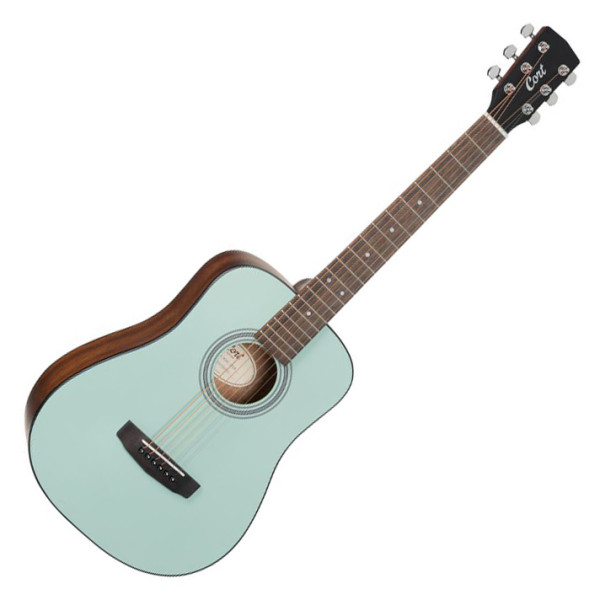 Cort ADMini-OPGM with bag akusztikus mini gitár, mentazöld, tokkal Cort ADMini-OPGM with bag akusztikus mini gitár, mentazöld, tokkal