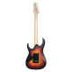 Cort X100-OP3T elektromos gitár, selyemfényű sunburst Cort X100-OP3T elektromos gitár, selyemfényű sunburst
