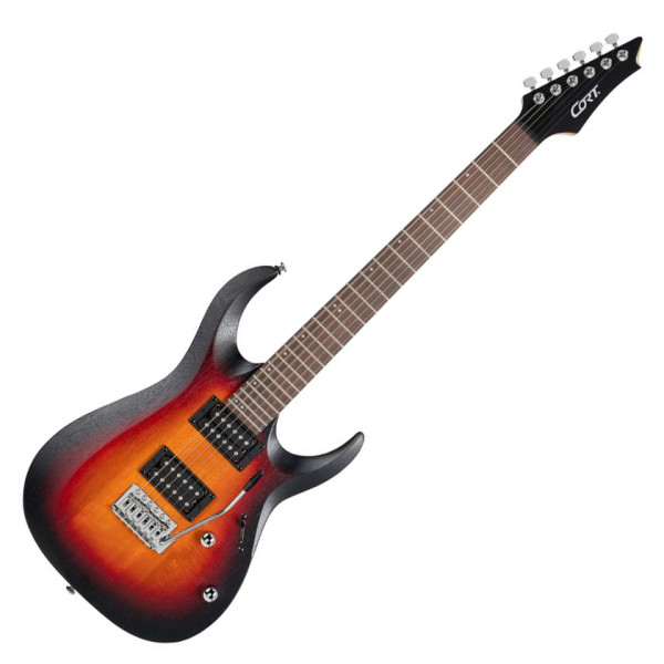 Cort X100-OP3T elektromos gitár, selyemfényű sunburst Cort X100-OP3T elektromos gitár, selyemfényű sunburst