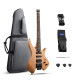 Donner HLX-500-NT elektromos gitár, fej nélküli, natúr Donner HLX-500-NT elektromos gitár, fej nélküli, natúr