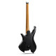 Donner HLX-500-BK elektromos gitár, fej nélküli, fekete