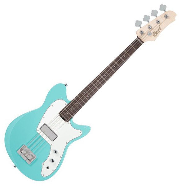 Cort Retro-304-SFG with bag Retro elektromos basszusgitár, tengerzöld - elérhető 2026 szeptembere után