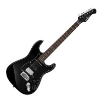 Donner DST-BK Kit Seeker Deluxe elektromos gitár szett erősítővel, fekete Donner DST-BK Kit Seeker Deluxe elektromos gitár szett erősítővel, fekete