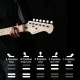 Donner DST-BL Kit Seeker Deluxe elektromos gitár szett erősítővel, metálkék