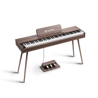 Donner DHP-200Pro-Walnut nehéz kalapácsmechanikás digitális zongora Donner DHP-200Pro-Walnut nehéz kalapácsmechanikás digitális zongora