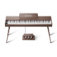 Donner DHP-200Pro-Walnut nehéz kalapácsmechanikás digitális zongora