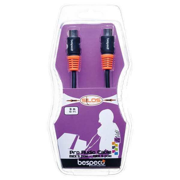 Bespeco SLMM300 Silos midi kábel, 3m