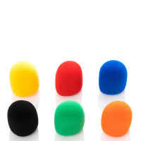 Bespeco WS06C mikrofonszivacs, színes, 6db-os csomag