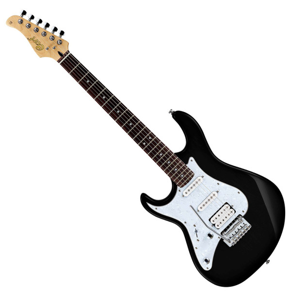 Cort G250LH-BK elektromos gitár, balkezes, fekete