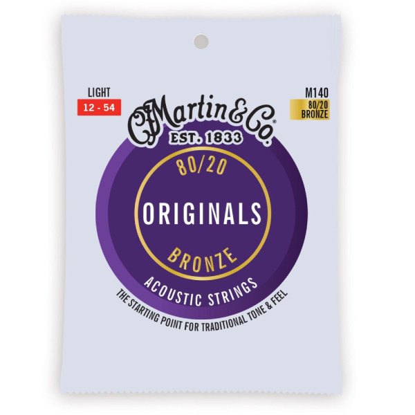 Martin strings 140 húr - ak, bronz, 12-54