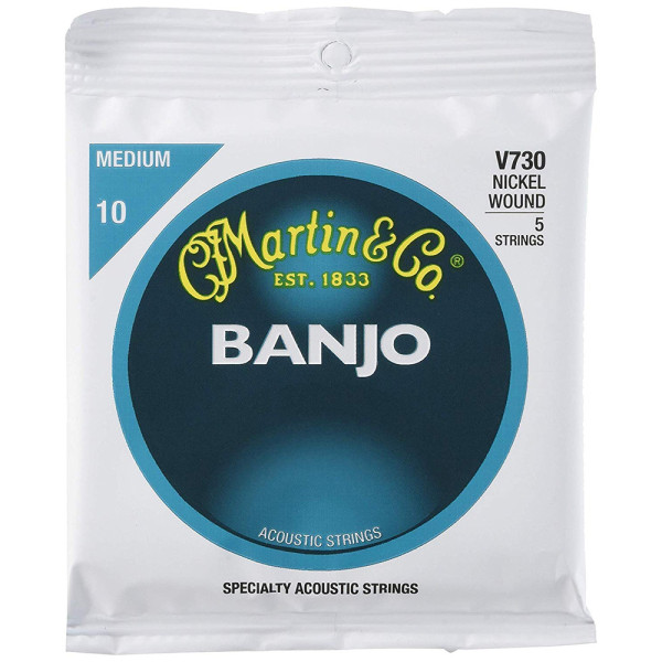 Martin strings V730 húr - banjo, 5 húros, Vega Medium